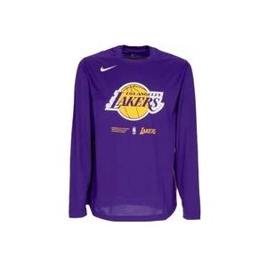 Nike NBA Dri-Fit Longsleeve Top , Purple , Heren , Maat: XL