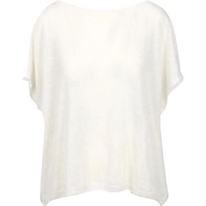 Gran Sasso, Dames, Blouses & Shirts, Beige, Maat: M Katoen,