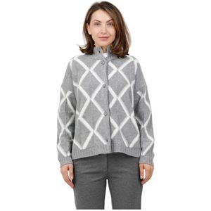 Gran Sasso, Dames, Truien, Grijs, Maat: 3XL