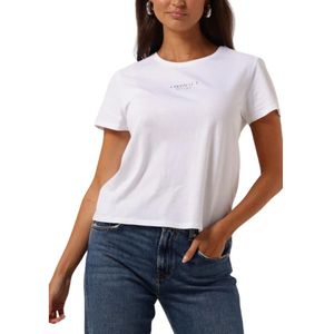 Twinset Elegant Wit T-shirt , White , Dames , Maat: XS