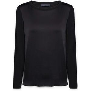 Elena Mirò, Dames, Tops, Zwart, Maat: S Viscose,