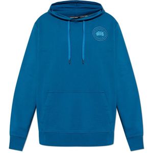 Canada Goose, Heren, Sweatshirts & Hoodies, Blauw, Maat: M Katoen,
