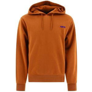 A.p.c., Heren, Sweatshirts & Hoodies, Bruin, Maat: M Katoen,