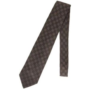 Louis Vuitton Vintage, Heren, Pre-owned, Bruin, Maat: ONE Size Zijde,