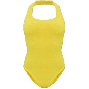 Hunza G, Dames, Badkleding, Geel, Maat: ONE Size Polyamide,
