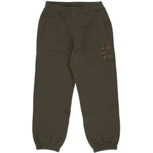 Carhartt Wip, Heren, Broeken, Groen, Maat: S Fleece,
