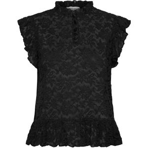 Rosemunde, Dames, Blouses & Shirts, Zwart, Maat: M Katoen,