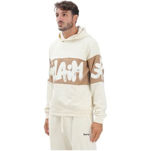 Disclaimer, Heren, Sweatshirts & Hoodies, Wit, Maat: M Katoen,