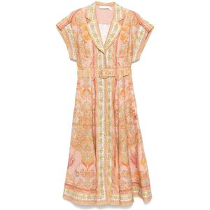 Zimmermann, Dames, Jurken, Veelkleurig, Maat: XS Linnen,