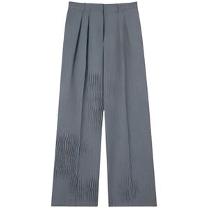 Róhe, Dames, Broeken, Grijs, Maat: M Wol,