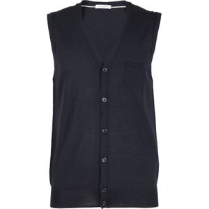 Paolo Pecora, Heren, Jassen, Blauw, Maat: L Wol,