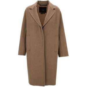 Max Mara, Dames, Mantels, Beige, Maat: XS Satijn,