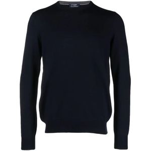 Barba, Heren, Truien, Blauw, Maat: 3XL Wol,