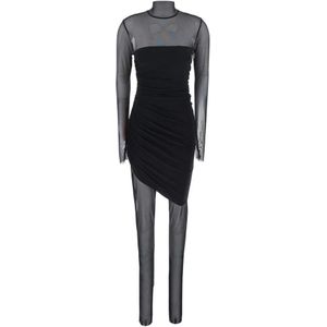 Norma Kamali, Dames, Jumpsuits & Playsuits, Zwart, Maat: XS