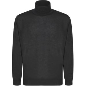 Dell'oglio, Heren, Truien, Zwart, Maat: XL Kasjmier,