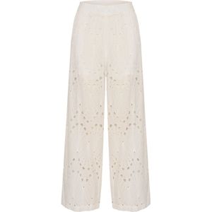 Gestuz, Dames, Broeken, Wit, Maat: M Katoen,