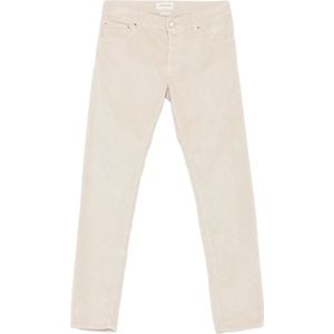 Jacob Cohën, Heren, Broeken, Beige, Maat: W35