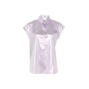 Pinko Paarse Hemden met Lage Hak , Purple , Dames , Maat: S