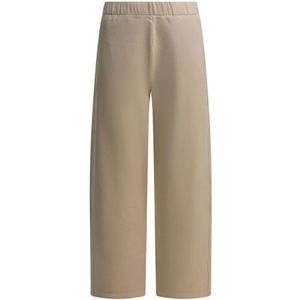 Max Mara, Dames, Broeken, Bruin, Maat: S Katoen,