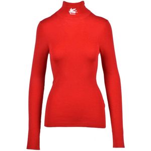Etro, Dames, Truien, Rood, Maat: S Wol,