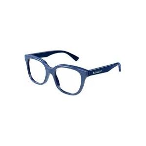 Gucci Blauwe Brillen Montuur , Blue , unisex , Maat: 50 MM