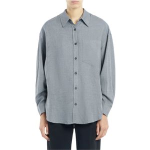 Dondup, Dames, Blouses & Shirts, Grijs, Maat: XS Viscose,