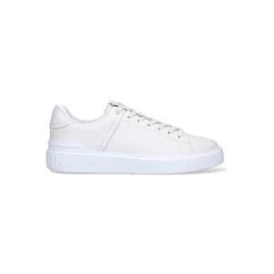 Balmain Witte lage sneakers , White , Heren , Maat: 39 EU