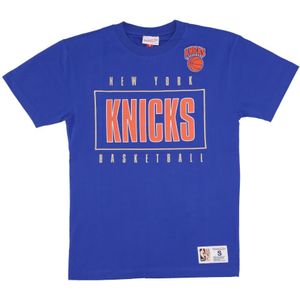 Mitchell & Ness, Heren, Tops, Blauw, Maat: L Katoen,