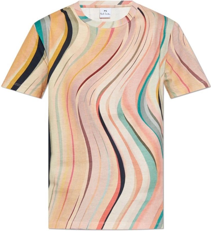 Golfprint T-shirt met Korte Mouwen