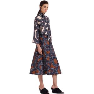 La DoubleJ, Dames, Rokken, Veelkleurig, Maat: M Viscose,