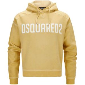 Dsquared2, Heren, Sweatshirts & Hoodies, Oranje, Maat: M Katoen,