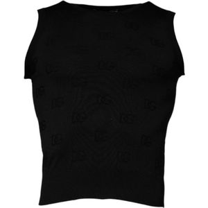 Dolce & Gabbana, Heren, Truien, Zwart, Maat: 3XS Zijde,