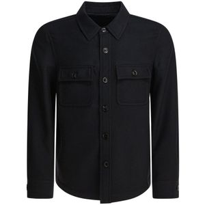 Tom Ford, Heren, Jassen, Zwart, Maat: L Zijde,