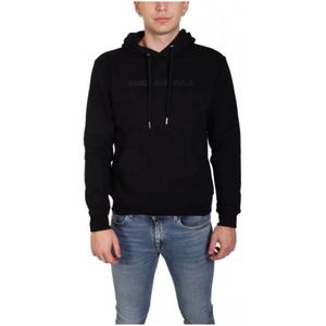 Karl Lagerfeld, Heren, Sweatshirts & Hoodies, Zwart, Maat: XL Katoen,