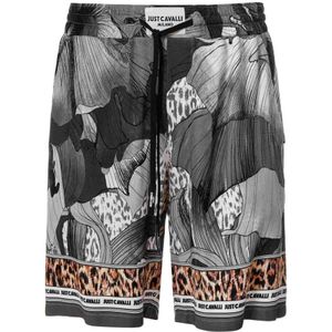 Just Cavalli - Korte Broeken - Grijs - Hoogwaardige Materialen