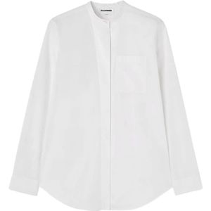 Jil Sander, Dames, Blouses & Shirts, Wit, Maat: M