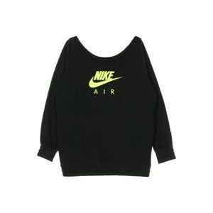 Nike Lichtgewicht Crewneck Sportstrui , Black , Dames , Maat: L