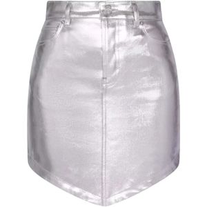 Alexandre Vauthier, Dames, Rokken, Grijs, Maat: W27 Leer,