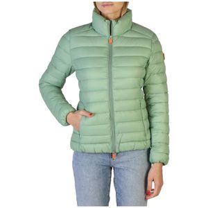 Save The Duck, Dames, Jassen, Groen, Maat: 2XS Nylon,