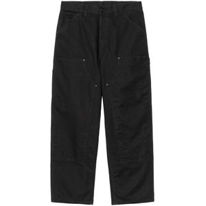 Carhartt Wip, Heren, Broeken, Zwart, Maat: XS Katoen,