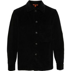 Barena Venezia, Heren, Overhemden, Zwart, Maat: M Katoen,