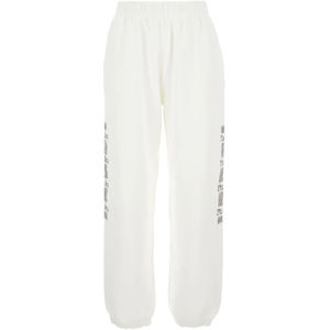 Pinko, Dames, Broeken, Wit, Maat: S Katoen,