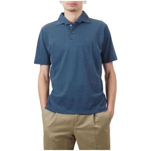 Barba, Heren, Tops, Blauw, Maat: XL