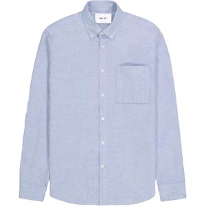 Nn07, Heren, Overhemden, Blauw, Maat: 2XL