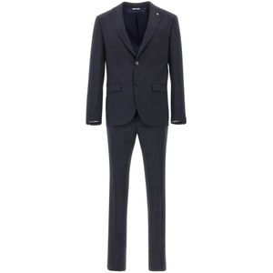 Manuel Ritz, Heren, Pakken, Blauw, Maat: XS