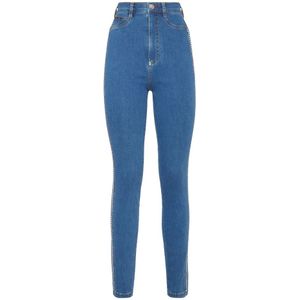 Philipp Plein, Dames, Jeans, Blauw, Maat: W26 Katoen,