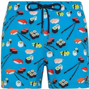Sun68, Heren, Badkleding, Blauw, Maat: M Poliester,