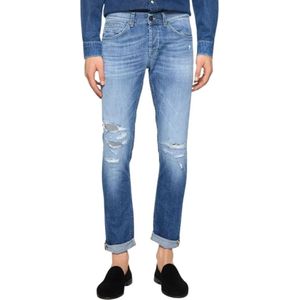 Dondup, Heren, Jeans, Blauw, Maat: W30 Katoen,
