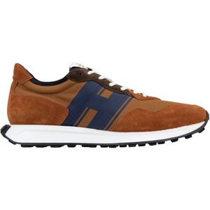 Hogan Heren Veterschoenen Sneakers , Brown , Heren , Maat: 41 1/2 EU