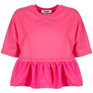 Msgm, Dames, Tops, Roze, Maat: L Taf,